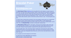 Desktop Screenshot of braceletpoker.net